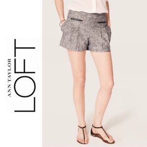 ✨Ann Taylor LOFT Zip Pocket Linen Shorts✨